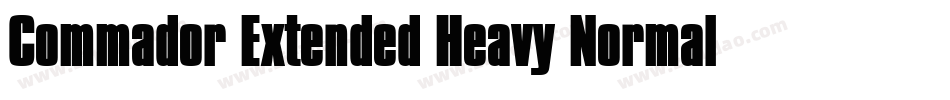 Commador Extended Heavy Normal字体转换